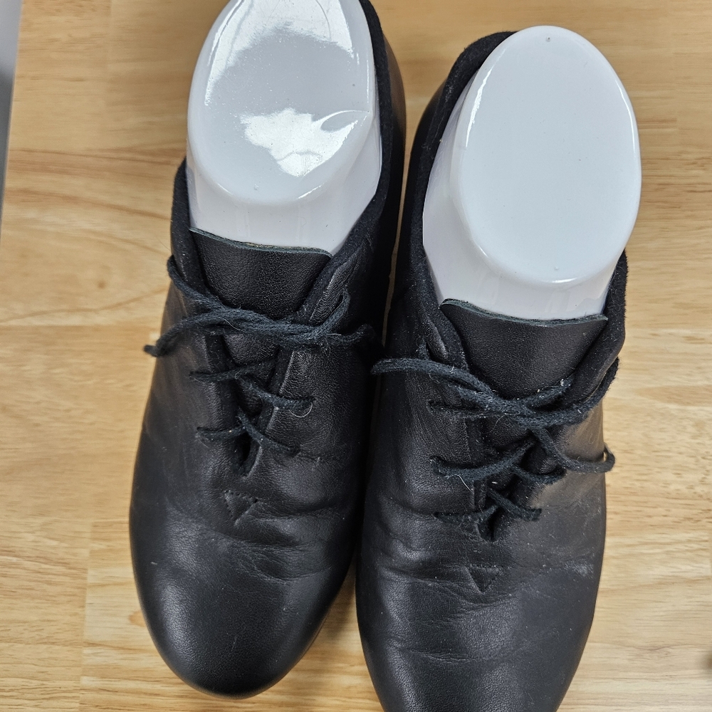 Men's Black Leather Derby Shoes - Lace-Up Oxford Style